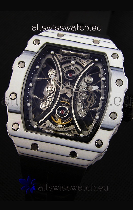 IMG_9081 Richard Mille RM53-01 Pablo Mac Donough White Carbon Case Replica 6