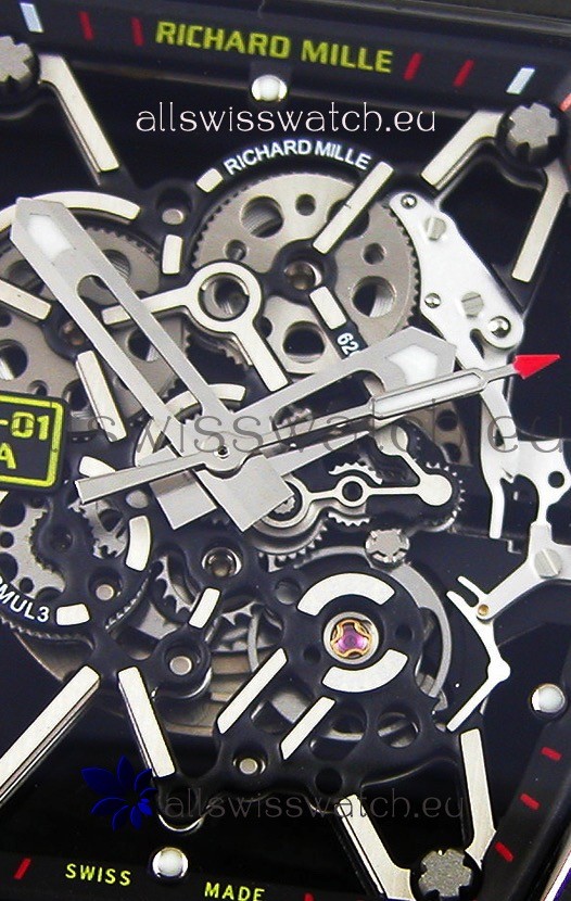 IMG_9081 Richard Mille RM35-01 Rafael Nadal Forged Carbon Case with Camouflage Rubber Strap Replica 6