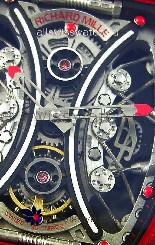 IMG_9081 Richard Mille RM53-01 Pablo Mac Donough Red Carbon Case Replica 6
