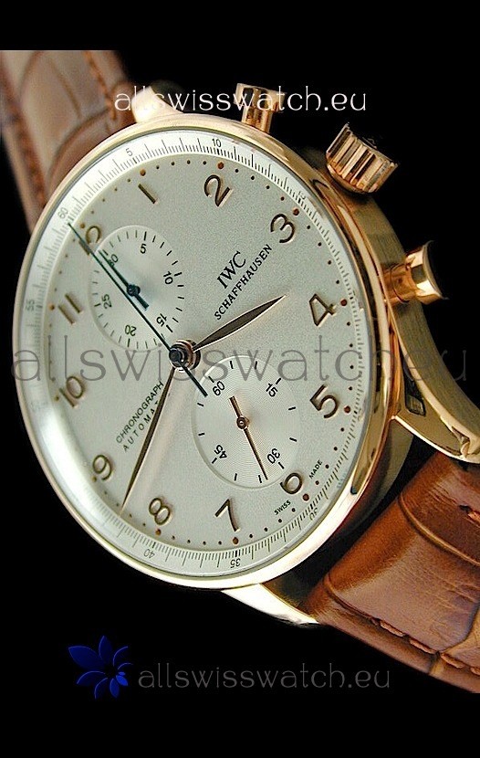 IMG_9081 IWC Portuguese Chronographin Rose Gold Casing Replica 6