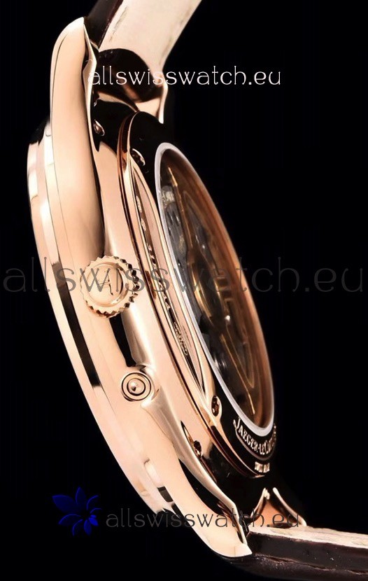 IMG_9081 Jaeger LeCoultre Master Ultra Thin Moon Pink Gold 1:1 Mirror Replica 6