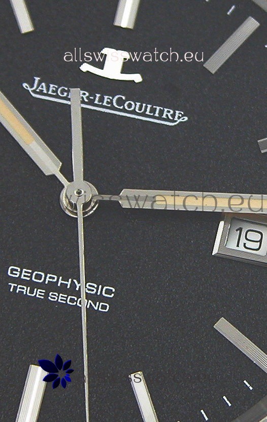 IMG_9081 Jaeger LeCoultre Geophysic True Second Steel Case Black Dial Replica 6