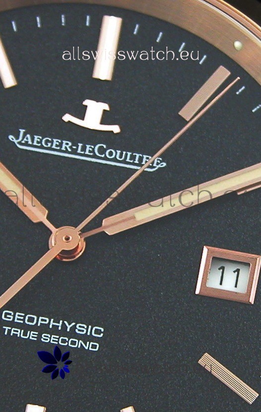 IMG_9081 Jaeger LeCoultre Geophysic True Second Pink GoldBlack Dial Replica 6