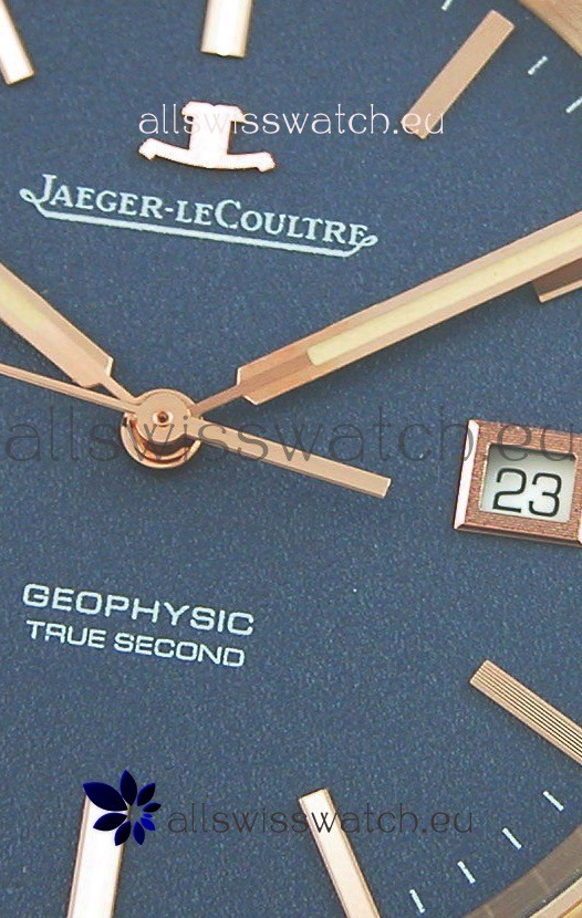 IMG_9081 Jaeger LeCoultre Geophysic True Second Pink GoldBlue Dial Replica 6