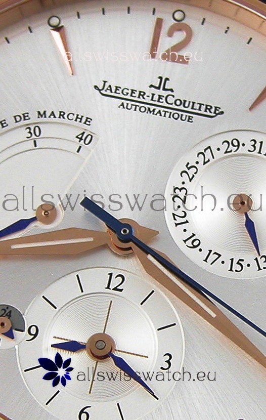 IMG_9081 Jaeger LeCoultre Master Geographic Power Reserve Pink Gold Steel White Dial Replica 6