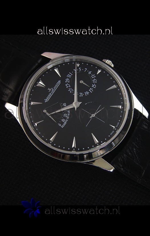 IMG_9081 Jaeger-LeCoultre Master Ultra Thin Réserve De Marche Black Dial 1:1 Mirror Replica 6
