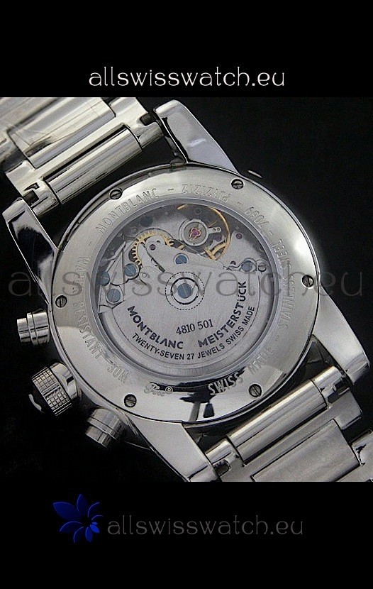 IMG_9081 Mont Blanc Meisterstuck FlyBack chronometer in Steel Casing Replica 6
