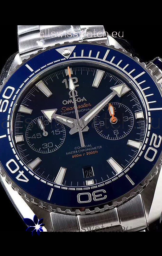 IMG_9081 Omega Planet Ocean 600M Chronograph 904L Steel Blue Dial 1:1 Mirror Replica 6