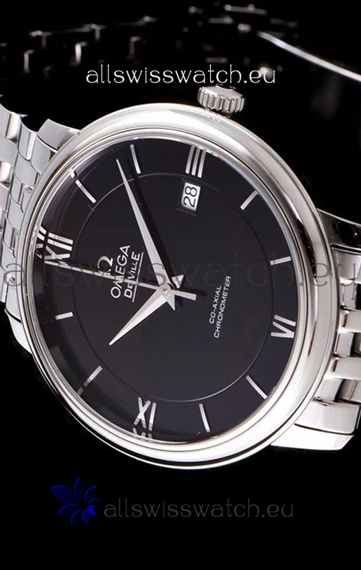 IMG_9081 Omega De Ville Prestige Co-Axial 36.8MM Black Dial 1:1 Mirror Replica 6