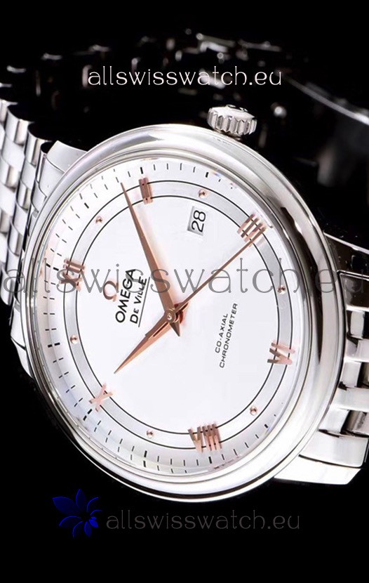 IMG_9081 Omega De Ville Prestige Co-Axial 36.8MM White Dial 1:1 Mirror Replica 6