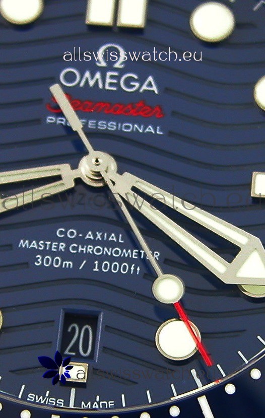 IMG_9081 Omega Seamaster 300M Co-Axial Master Chronometer BLUE 1:1 Mirror Replica 6