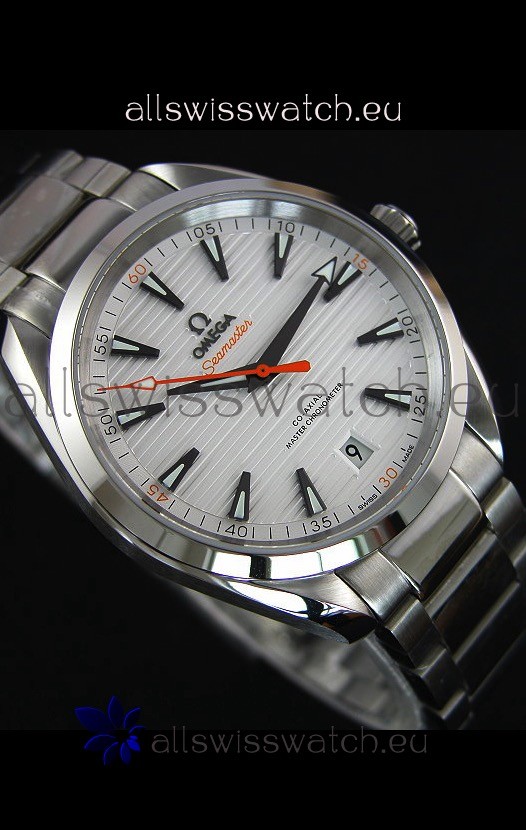 IMG_9081 Omega Seamaster Aqua Terra Co-Axial Stainless Steel Strap 1:1 Mirror Replica 6