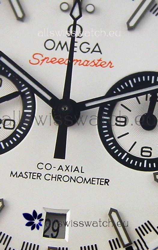 IMG_9081 Omega Speedmaster Racing Co-Axial Master ChronographWhite Dial Replica 6