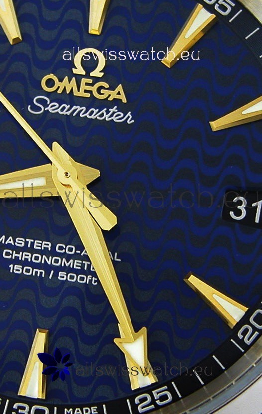 IMG_9081 Omega Seamaster Aqua Terra Co-Axial Blue Limited Edition 1:1 Mirror Replica 6