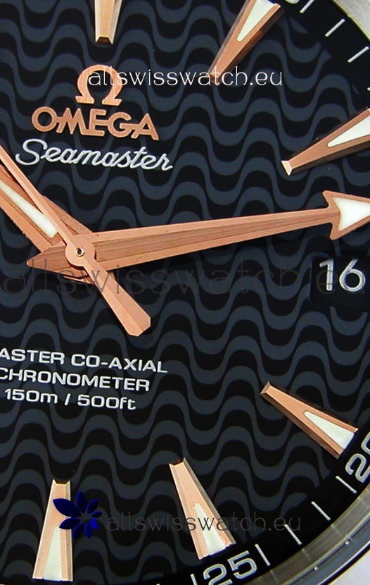 IMG_9081 Omega Seamaster Aqua Terra Co-Axial Black Limited Edition 1:1 Mirror Replica 6