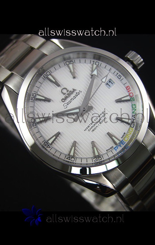 IMG_9081 Omega Seamaster Master Co-Axial 2018 Pyeongchang Olympics Edition Replica 6