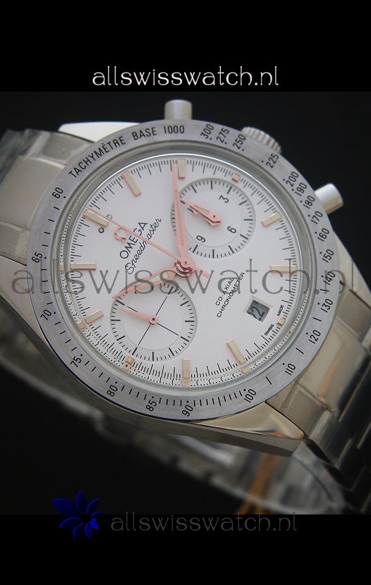 IMG_9081 Omega Speedmaster 57 Co-Axial Chronograph in Pink Gold Markers Replica 6