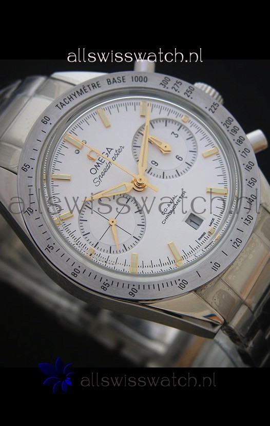 IMG_9081 Omega Speedmaster 57 Co-Axial Chronograph in Yellow Gold Markers Replica 6