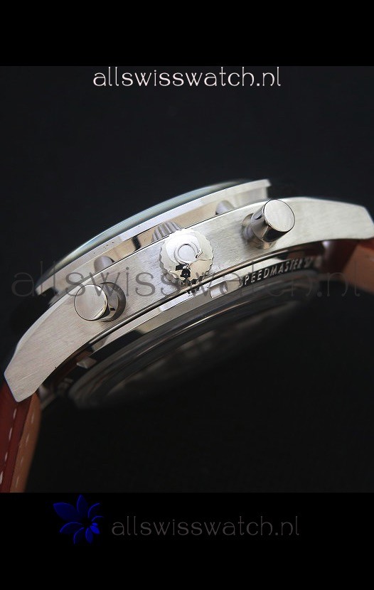 IMG_9081 Omega Speedmaster 57 Co-Axial Chronograph in Leather Strap Replica 6