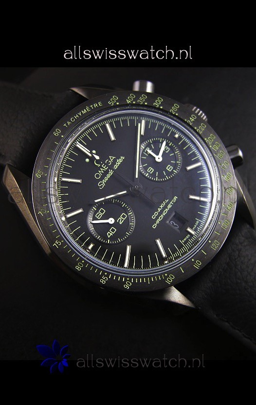IMG_9081 Omega Speedmaster Dark Side of the Moon - Pitch Black 1:1 Mirror Replica 6