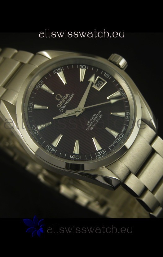 Omega Seamaster Aqua Terra Co-Axial Black Dial Replica 6