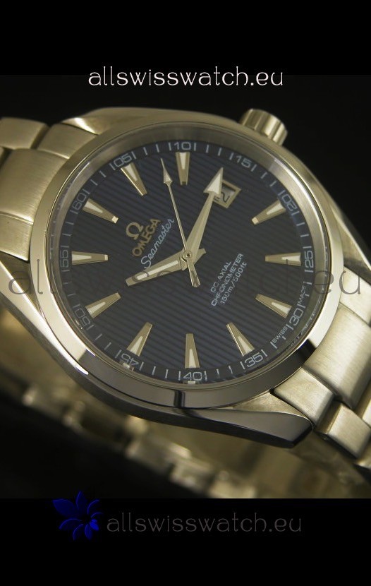 IMG_9081 Omega Seamaster Aqua Terra Co-Axial Blue Dial - 1:1 Ultimate Mirror Edition Replica 6