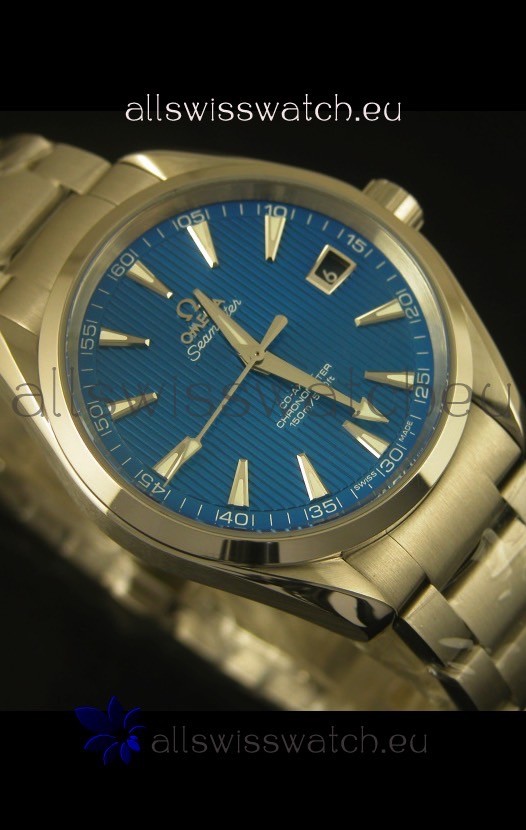 IMG_9081 Omega Seamaster Aqua Terra Co-Axial Blue Dial Replica 6
