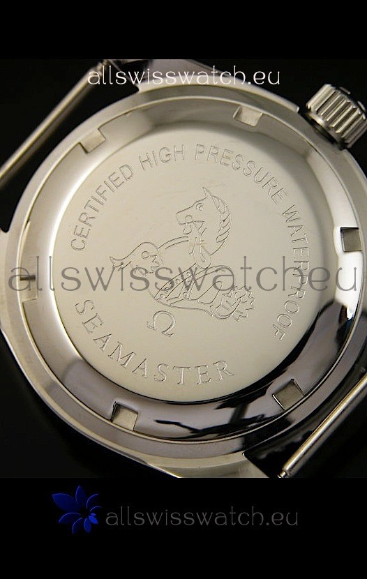 IMG_9081 Omega Seamaster 300 Black Dial with Navy Strap Replica 6