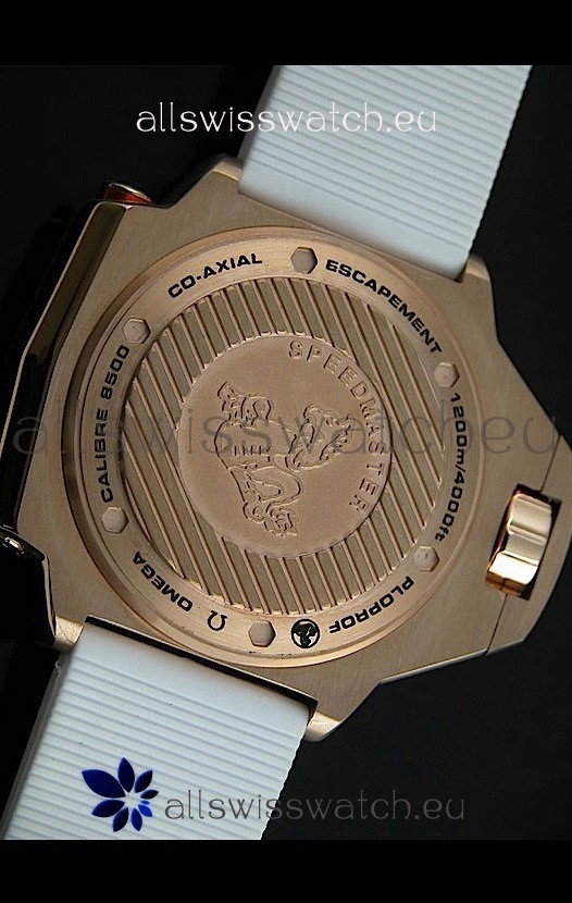 IMG_9081 Omega Seamaster Ploprof in Pink Gold Case Replica 6