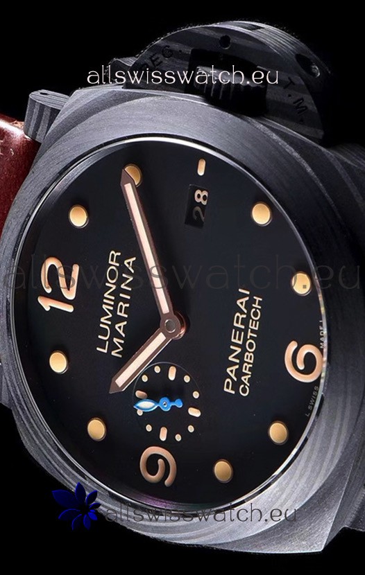 IMG_9081 Panerai Luminor Marina PAM661 Carbotech 1:1 Mirror 2020 Improved Version Replica 6