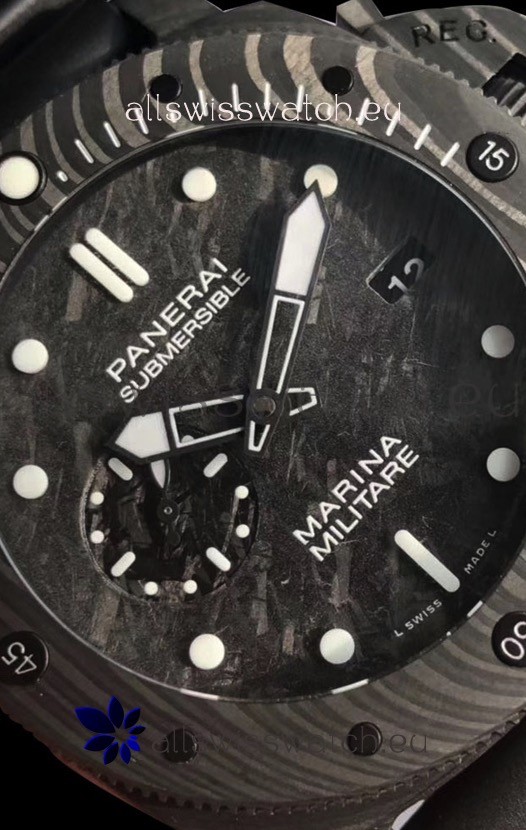 Panerai Submersible Marina Militare Carbotech 47MM 1:1 Mirror Replica 6