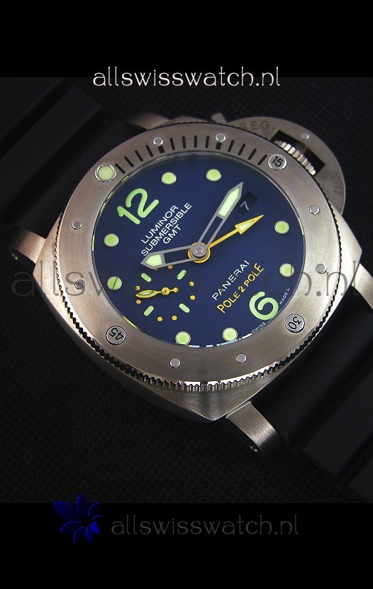 IMG_9081 Panerai Luminor Submersible GMT PAM719 Pole 2 Pole Edition 1:1 Mirror Replica 6