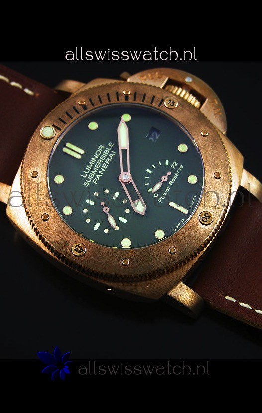 IMG_9081 Panerai Luminor Submersible PAM00507 Bronzo Power Reserve Replica 6
