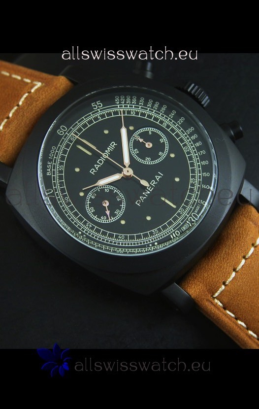 IMG_9081 Panerai Radiomir 1940 Chronograph in PVD Coating Replica 6