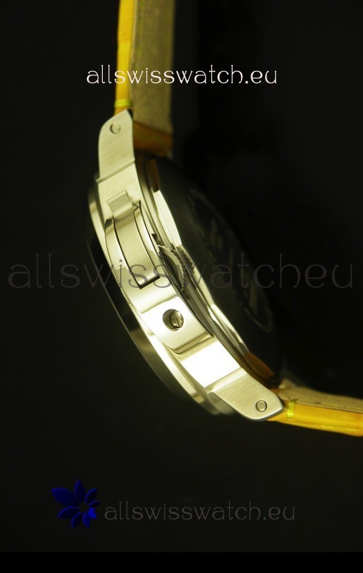 IMG_9081 Panerai Luminor Marina PAM49 40MM - Yellow Strap Replica 6