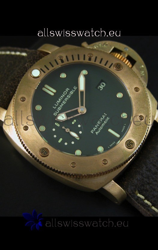 IMG_9081 Panerai Luminor Submersible PAM382 Bronzo - 1:1 Ultimate Mirror Replica 6