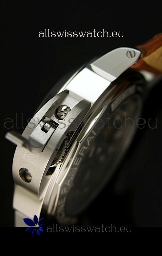 IMG_9081 Panerai Luminor PAM111- SuperLume Hour Sandwich Dial Markers Replica 6