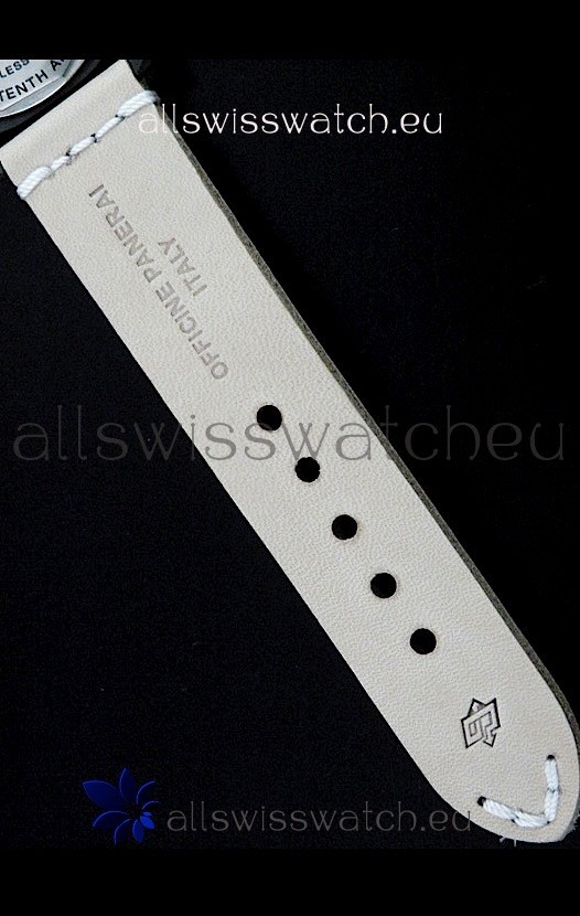 IMG_9081 Panerai Luminor Marina Black Seal PVD Tan Strap Replica 6