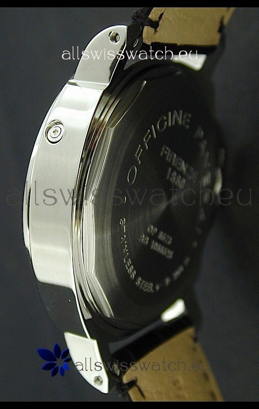 IMG_9081 Panerai Luminor GMT 8 Days Watch in Black Dial Replica 6