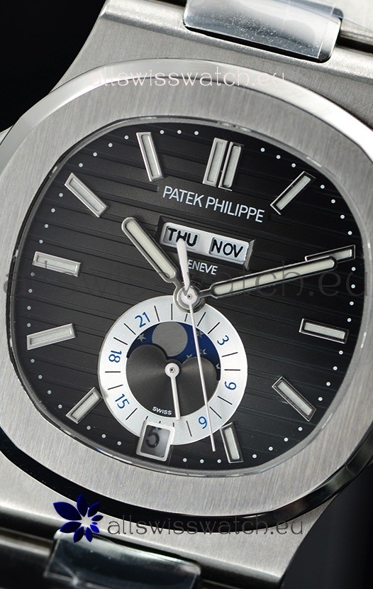 IMG_9081 Patek Philippe Nautilus 5726A 1:1 Mirror Grey Dial Replica 6
