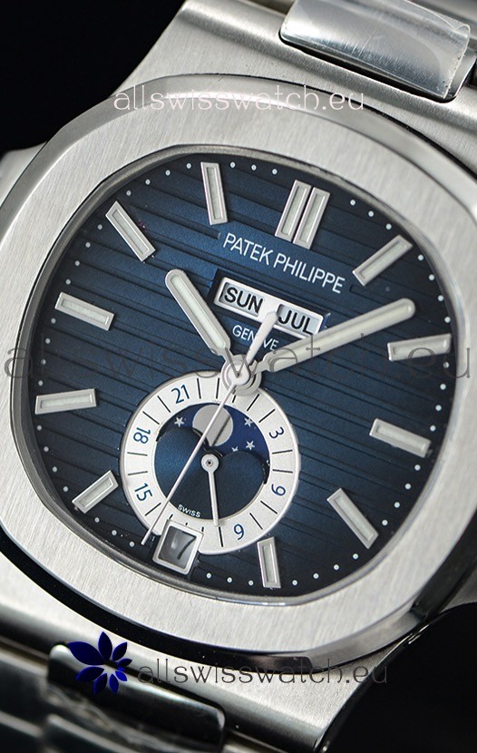 IMG_9081 Patek Philippe Nautilus 5726A 1:1 Mirror Blue Dial Replica 6
