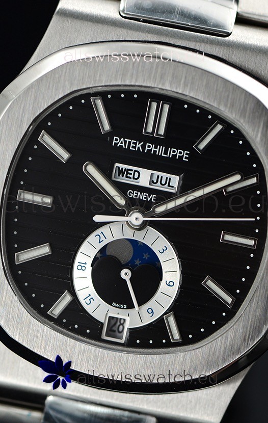 IMG_9081 Patek Philippe Nautilus 5726A 1:1 Mirror Black Dial Replica 6