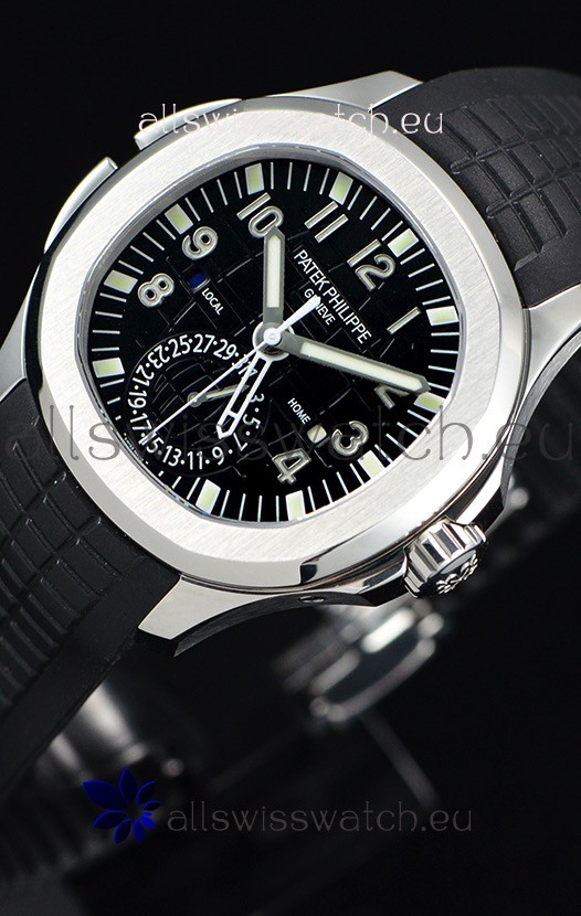 IMG_9081 Patek Philippe Aquanaut 5164A 1:1 Mirror Black Dial Replica 6