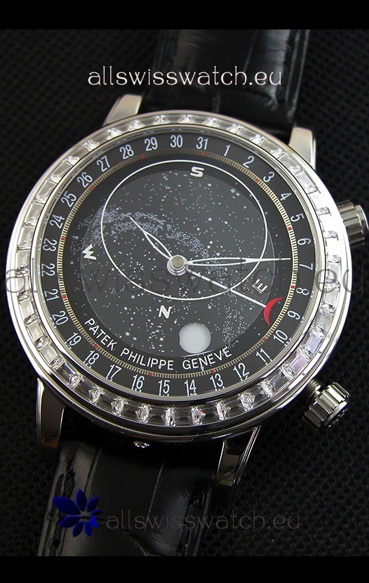 IMG_9081 Patek Philippe Grand Complication 6102P Celestial Moon Age Grey Dial Replica 6
