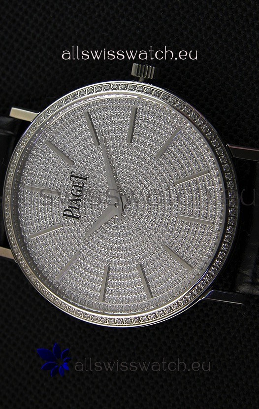 IMG_9081 Piaget Altiplano G0A36128 Paved Diam Dial Quartz in Steel Case Replica 6