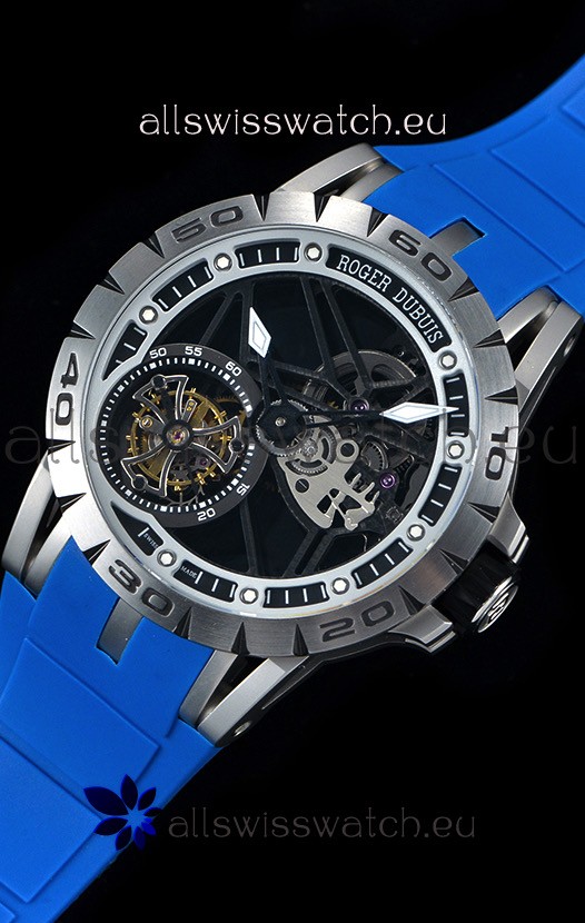 Roger Dubuis Excalibur Spider Flying Tourbillon Skeleton Titanium Casing 1:1 Mirror Replica 6