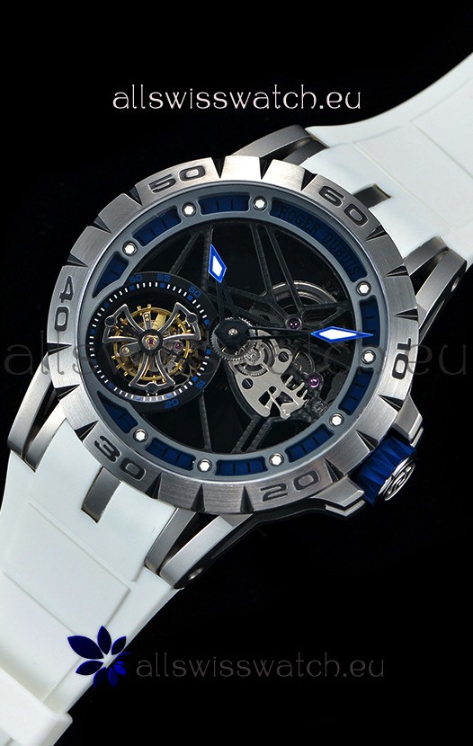 Roger Dubuis Excalibur Spider Flying Tourbillon Skeleton Titanium Casing 1:1 Mirror Replica 6