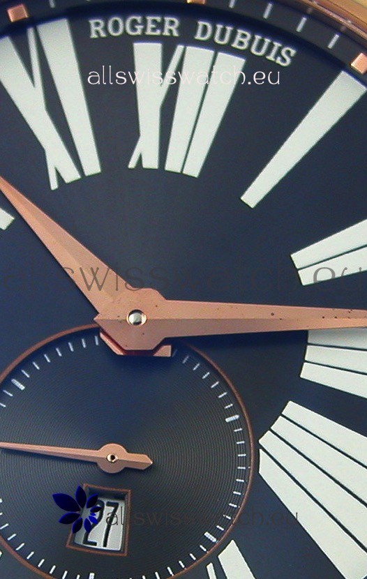 IMG_9081 Roger Dubuis Excalibur RDDBEX0587 Pink Gold Grey Dial Replica 6
