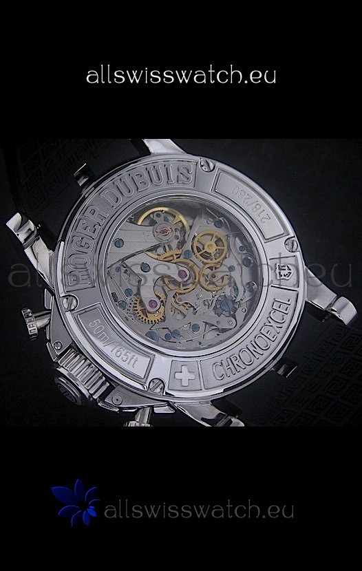 IMG_9081 Roger Dubius Excalibur Chronoexcel in Brown Dial Replica 6