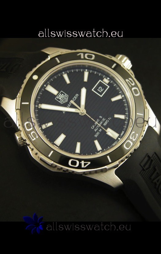 IMG_9081 Tag Heuer Aquaracer Calibre 5 Black Dial - 1:1 Mirror Edition Replica 6